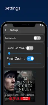 YouVide Zoom & DoubleTap pause android App screenshot 1